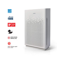 WINIX AM80 Air Purifier for Home Large Room Up to 1740 Ft² in 1 Hr With Air Quality Monitor, True HEPA, Advanced Odor Control Carbon Filter and Auto Mode, Captures Pet Allergies, Smoke, Dust Dark Gray