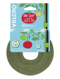 VELCRO Brand VEL-30087-AMS ONE-WRAP Ties Starter Pack for Container Gardens or Houseplants, 12pcs, Pre-Cut, 6 in x 1/2 in, Green-Recycled Plastic Green - Recycled Plastic