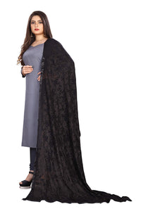 Akshar Llc Miss India Women's Chiffon Dupatta With Goodembroidery Work