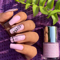 Debelle Gel Nail Polish Lilac Bloom (Soft Lilac Nail Paint)|Non Uv - Gel Glossy Finish |Chip Resistant | Seaweed Enriched Formula| Long Lasting|Cruelty And Toxic Free| 8Ml