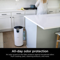 Shark Air Purifier for Home, Office, and Bedroom, Clean Sense Technology, HEPA Air Filter, 1200 Sq Ft, Captures 99.98% of Particles, Pet Dander, Pollutants, Dust, Smoke, Allergens & Smells, HP202 Black 1200 Sq. Ft.