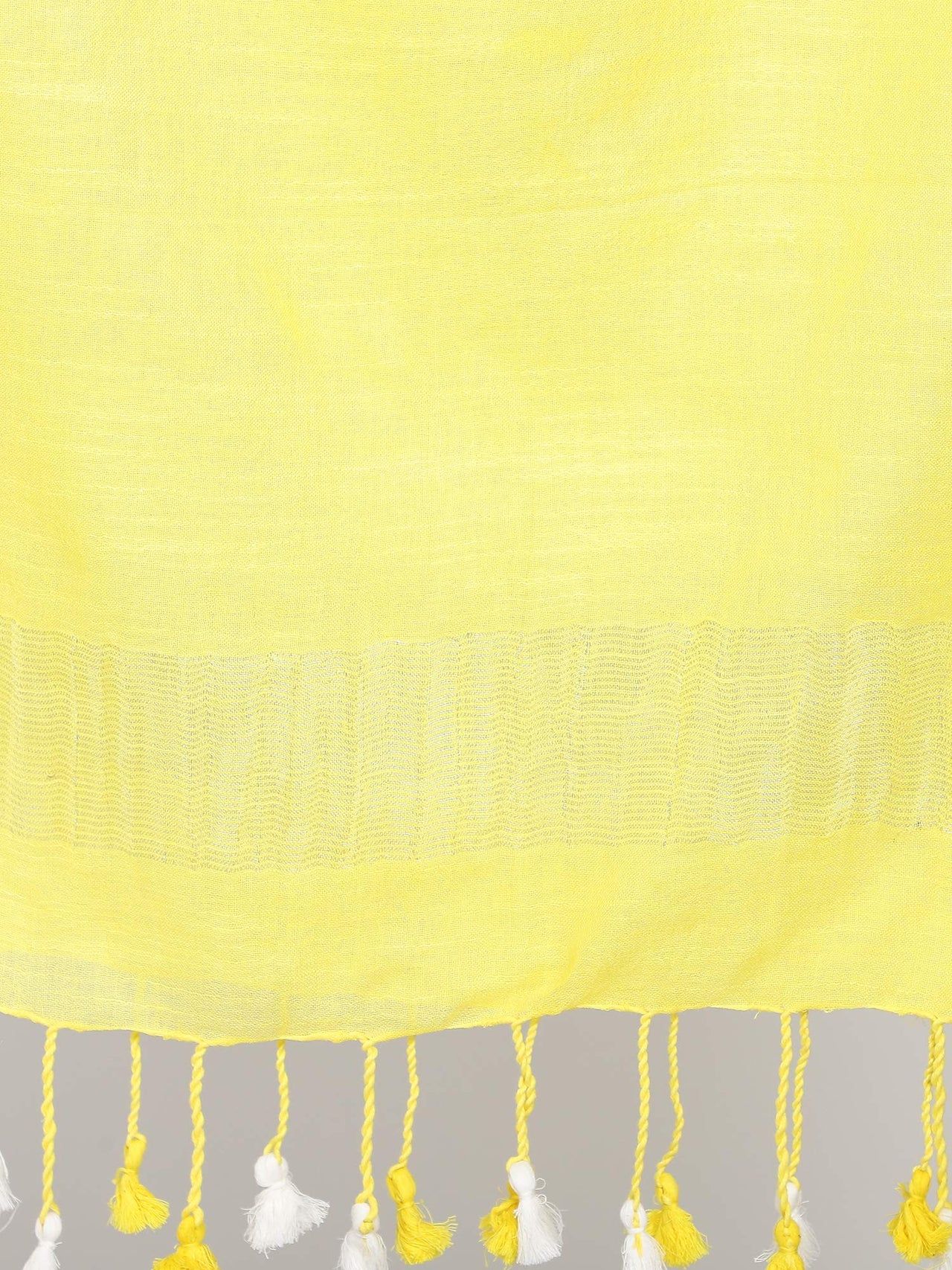 THE WEAVE TRAVELLER Women's Solid Cotton Blend Dupatta