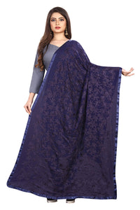 Akshar Llc Miss India Women's Chiffon Dupatta With Goodembroidery Work