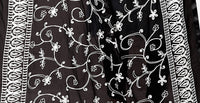 AKSHAR LLC Miss India Women's Chiffon Dupatta With Karachi Embroidery Work