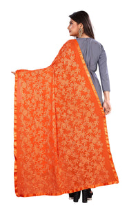 Akshar Llc Miss India Women's Chiffon Dupatta With Goodembroidery Work