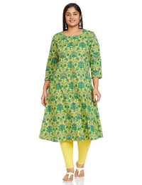 Vaamsi Women's Cotton Regular Kurta