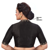 X3 Women's Polyester Sleeve Readymade Saree Blouse