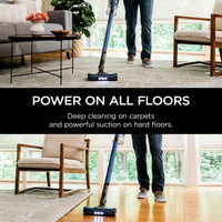 Shark IZ631H Cordless Pro Vacuum with PowerFins and Self-Cleaning Brushroll, Includes Upholstery Tool & Crevice Tool, Up To 60 Minute Runtime, HEPA Filtration, Cordless Vacuum, Dark Grey/Mojito Gray