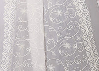 AKSHAR LLC Women's Designer Pure Chiffon Dupatta with Pure Cotton Thread Embroidery Work
