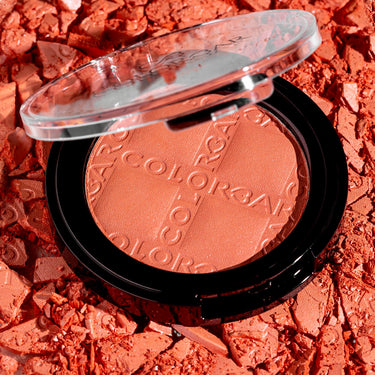 Colorbar Cheekillusion Blush, Coral Craving | Lightweight, silky texture | Highly-buildable and blendable | Powder blush| Suitable for all skin types