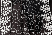 AKSHAR LLC Miss India Women's Chiffon Dupatta With Karachi Embroidery Work_2.30mtr