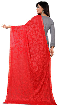 Akshar Llc Miss India Women's Chiffon Dupatta With Goodembroidery Work