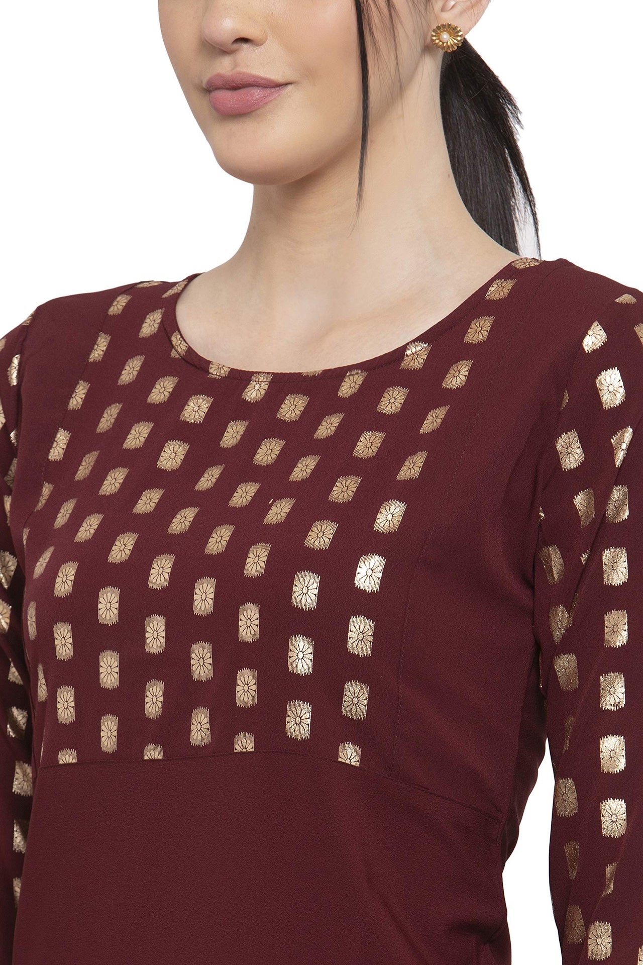 ALC Creation Women's Crepe Skinny Kurta