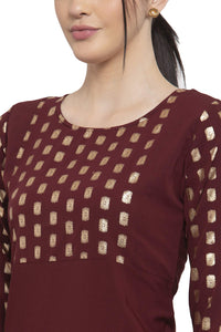 ALC Creation Women's Crepe Skinny Kurta