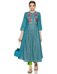 Amazon Brand - Tavasya Women Cotton Kurti