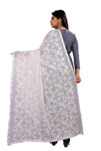 Akshar Llc Miss India Women's Chiffon Dupatta With Goodembroidery Work