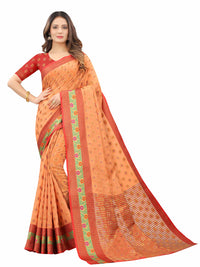 Silk Zone Women's Cotton Woven Saree