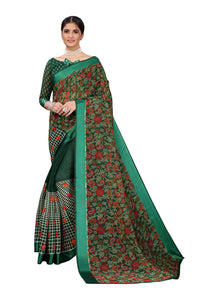 Yashika Women's Linen Saree Maroon