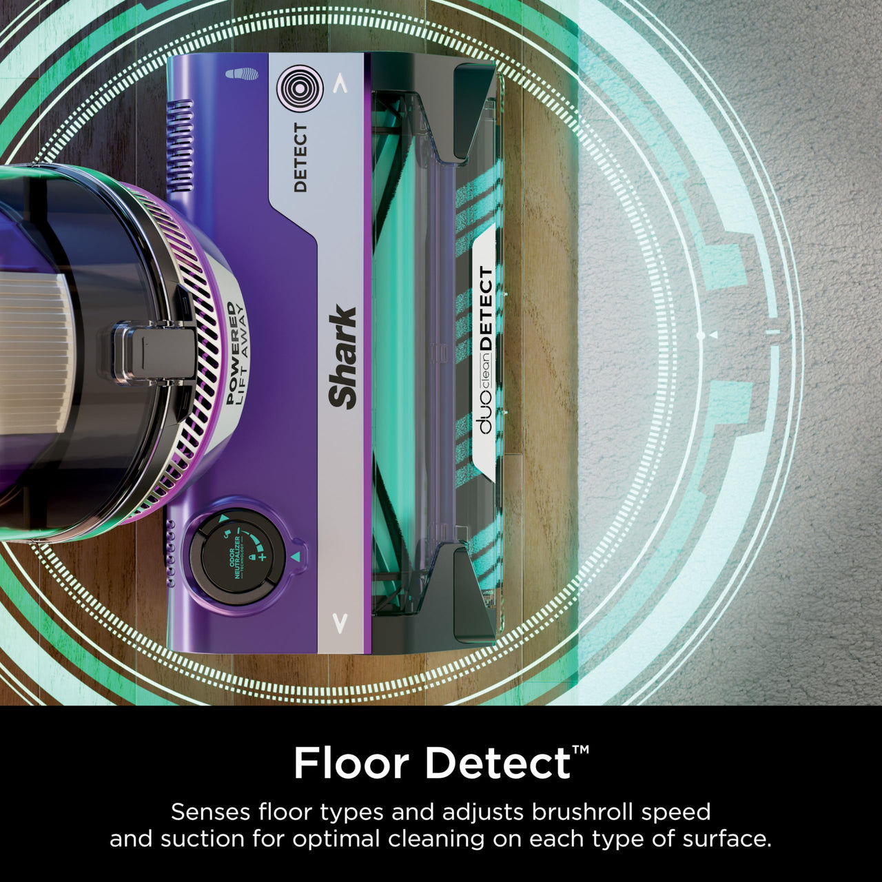 Shark POWERDETECT Upright Vacuum Cleaner with HEPA Filter, Heavy Duty Vacuum with Powerful Suction for Pet Hair Pickup, DuoClean Technology, Powered Lift-Away, Ideal for Carpets & Hardfloors, AZ4002 AZ4002 PowerDetect w/ Odor Neutralizer