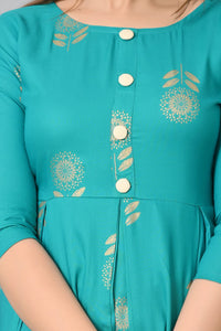 VASTRAMANIAA Women's Rayon A-Line Kurta