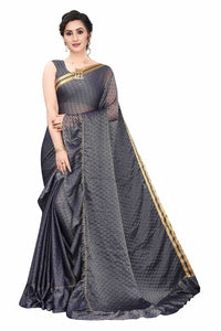 Anjaneya Sarees Women's Georgette Saree With Blouse Piece