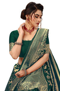 Nivah Fashion Women's Banarasi Art Silk Saree with Blouse Piece