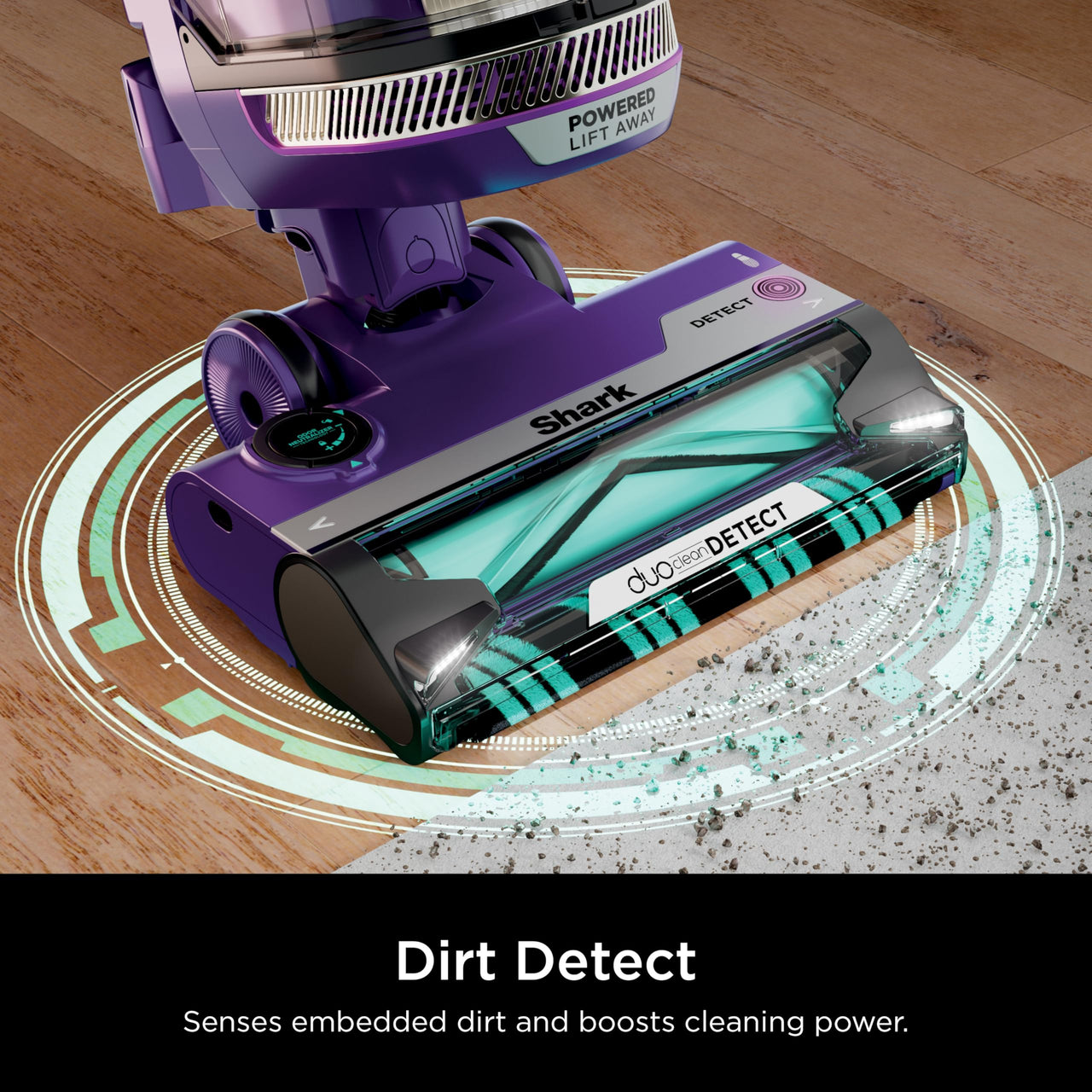 Shark POWERDETECT Upright Vacuum Cleaner with HEPA Filter, Heavy Duty Vacuum with Powerful Suction for Pet Hair Pickup, DuoClean Technology, Powered Lift-Away, Ideal for Carpets & Hardfloors, AZ4002 AZ4002 PowerDetect w/ Odor Neutralizer