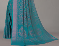 Winza Designer Women's Chiffon Brasso Printed Saree with Blouse Piece (WDP Brasso Malini W)