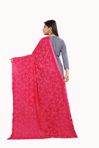 Akshar Llc Miss India Women's Chiffon Dupatta With Goodembroidery Work