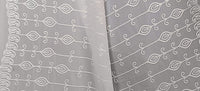 AKSHAR LLC Women's Designer Pure Chiffon Dupatta with Pure Cotton Thread Embroidery Work