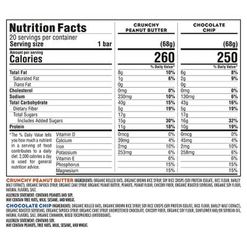 CLIF Bar Variety Pack, 2.4 Oz, 20 Ct.