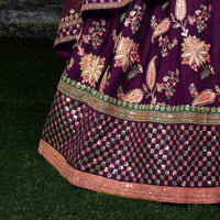 Zeel Clothing Women's Silk Semi-Stitched Lehenga Choli (7034-Wedding-Bridal-Latest-New; Free)