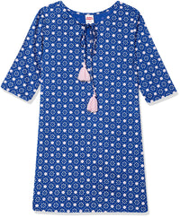 Amazon Brand - Jam & Honey Girl's Cotton Regular Short Kurti PEACH 2 2 Years-3 Years