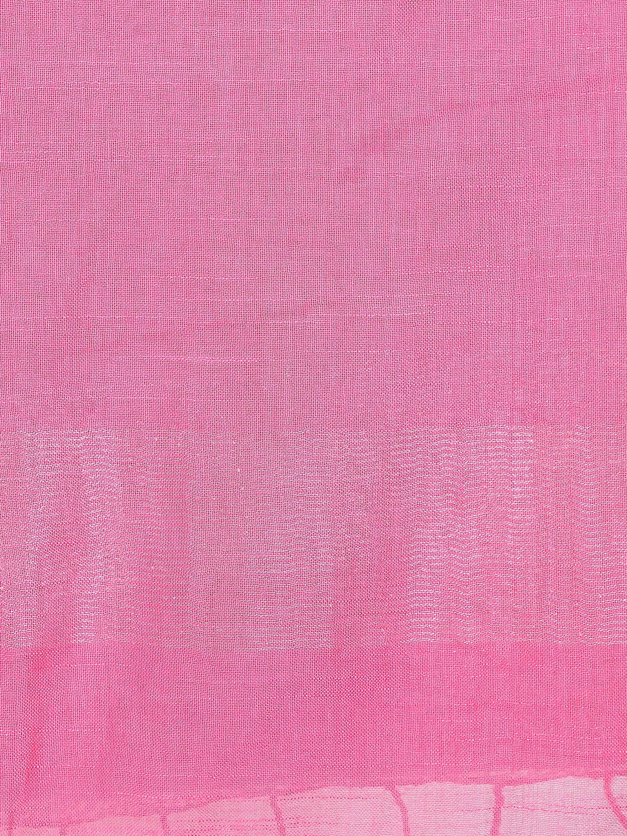 THE WEAVE TRAVELLER Women's Solid Cotton Blend Dupatta