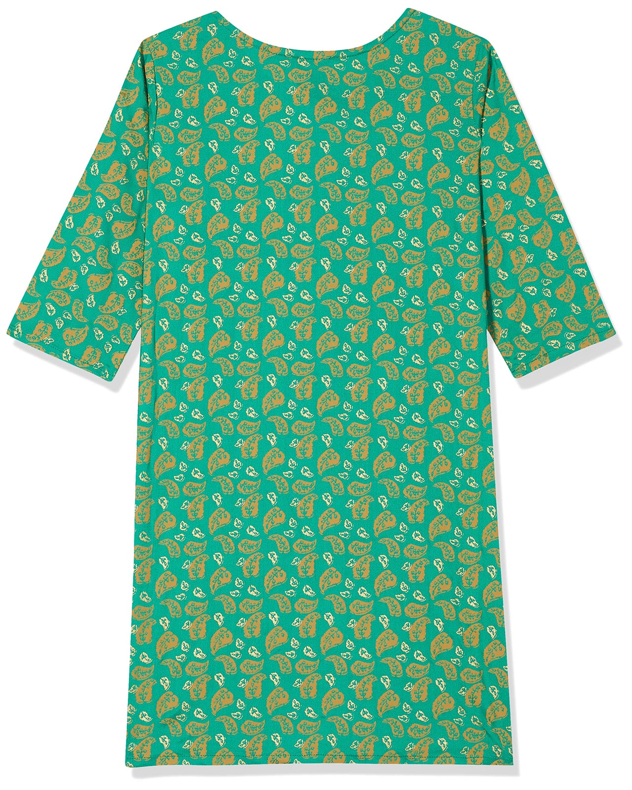 Amazon Brand - Jam & Honey Girl's Cotton Regular Short Kurti PEACH 2 2 Years-3 Years