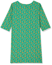 Amazon Brand - Jam & Honey Girl's Cotton Regular Short Kurti PEACH 2 2 Years-3 Years