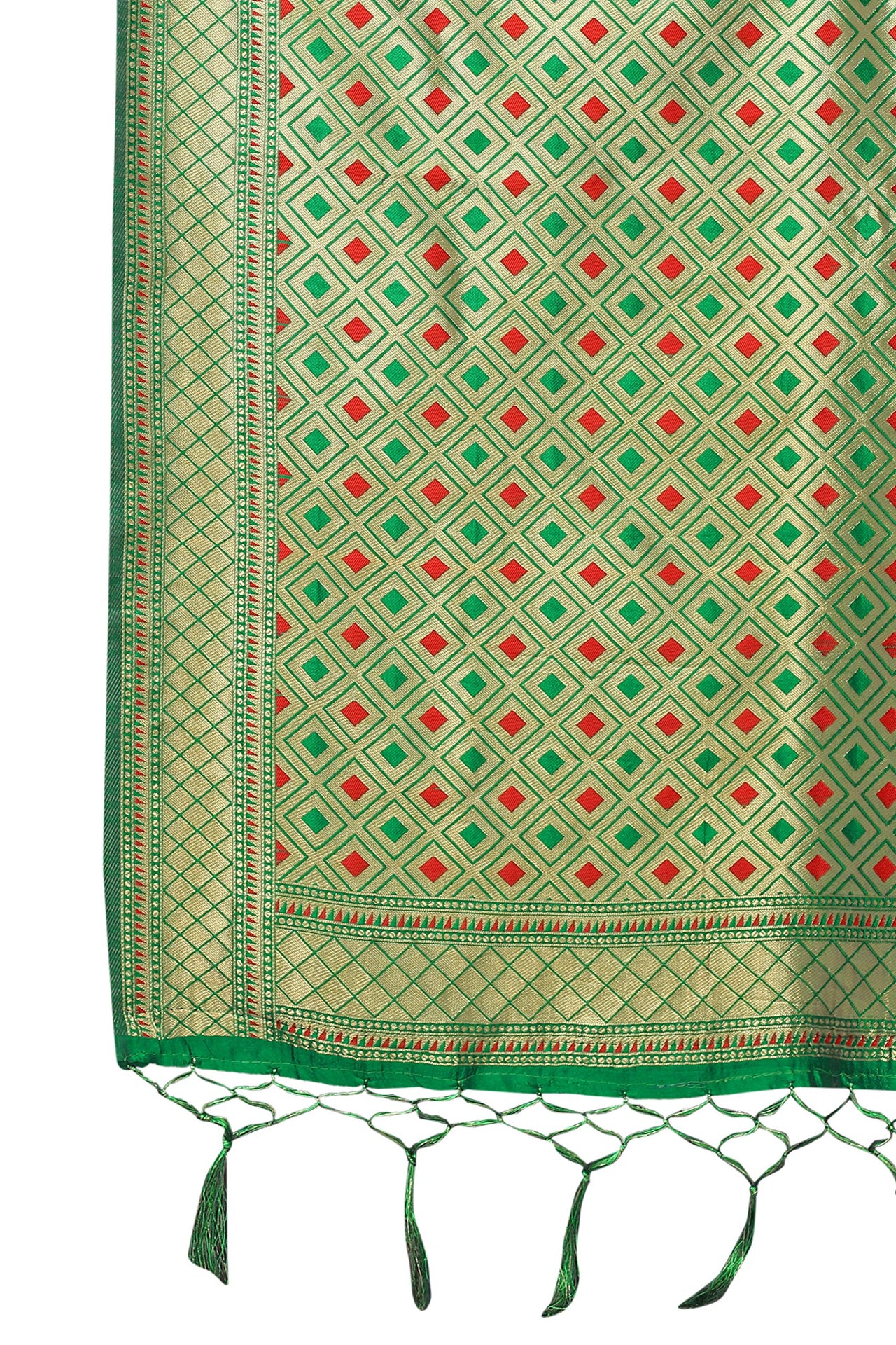 AKHILAM Women's Banarasi silk woven Design Saree with Unstitched Blouse Piece(GNG220_QL_Parent)