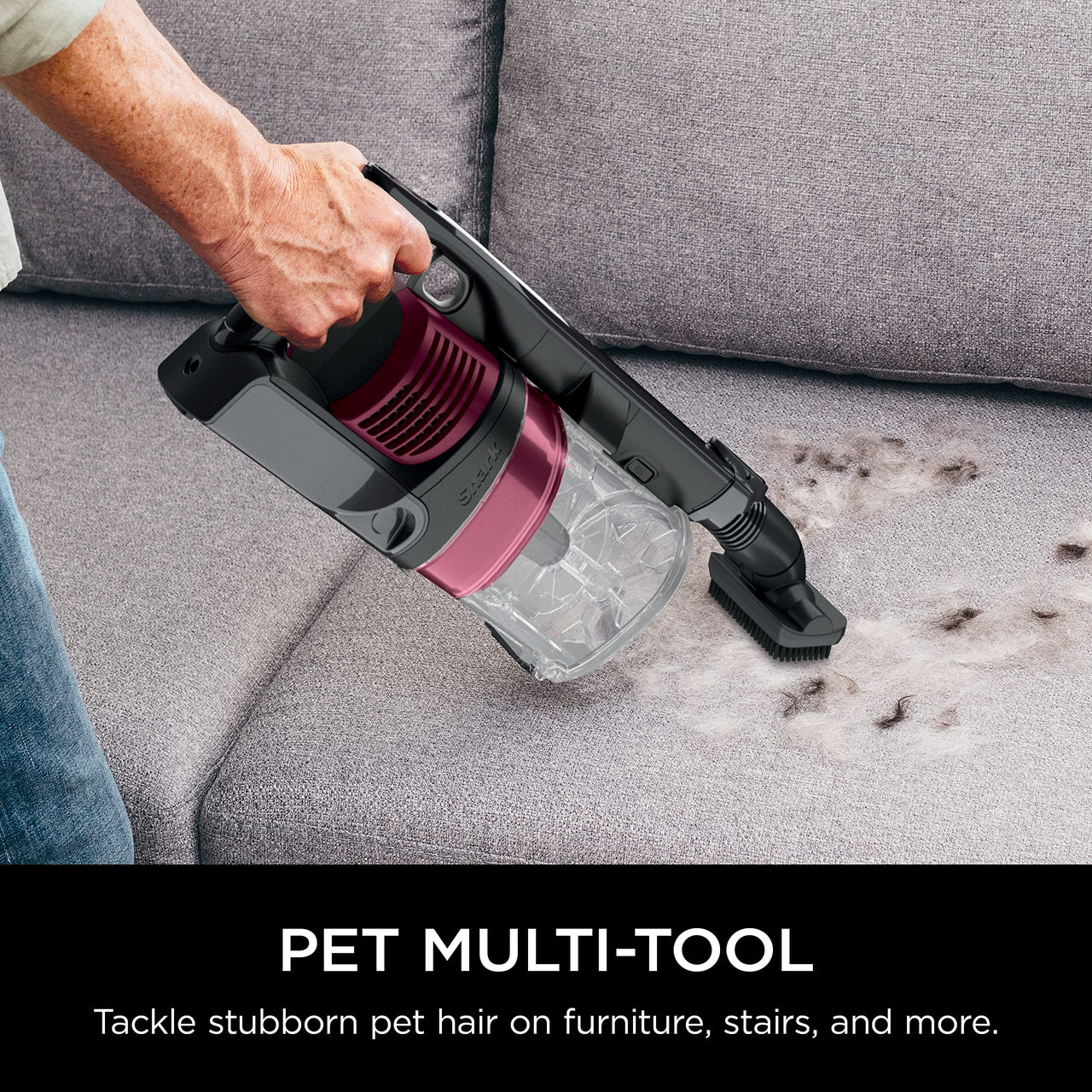 Shark IZ631H Cordless Pro Vacuum with PowerFins and Self-Cleaning Brushroll, Includes Upholstery Tool & Crevice Tool, Up To 60 Minute Runtime, HEPA Filtration, Cordless Vacuum, Dark Grey/Mojito Gray