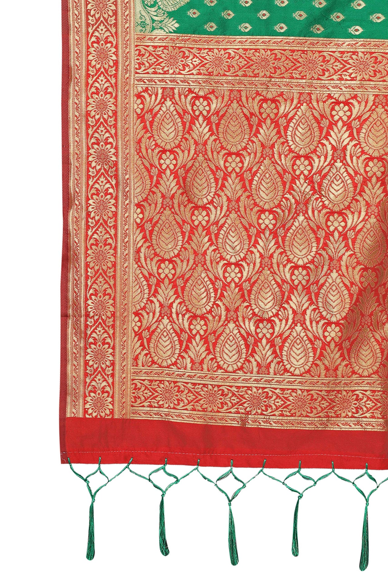 AKHILAM Women's Banarasi silk woven Design Saree with Unstitched Blouse Piece(GNG220_QL_Parent)