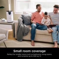Shark Air Purifier for Home, Office, and Bedroom, Clean Sense Technology, HEPA Air Filter, 1200 Sq Ft, Captures 99.98% of Particles, Pet Dander, Pollutants, Dust, Smoke, Allergens & Smells, HP202 Black 1200 Sq. Ft.