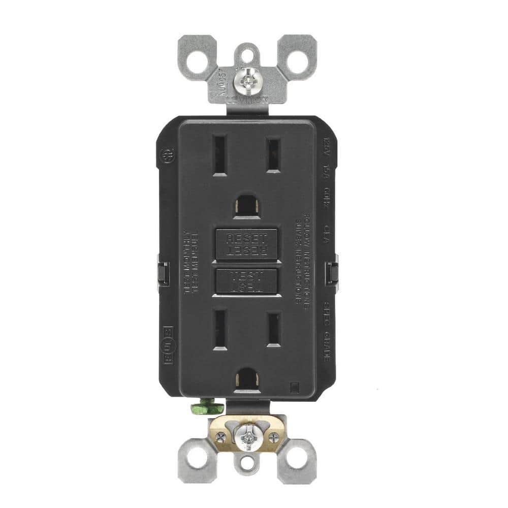 15 Amp 125-Volt Duplex Self-Test Slim GFCI Outlet, White (4-Pack) GFNT1-4W