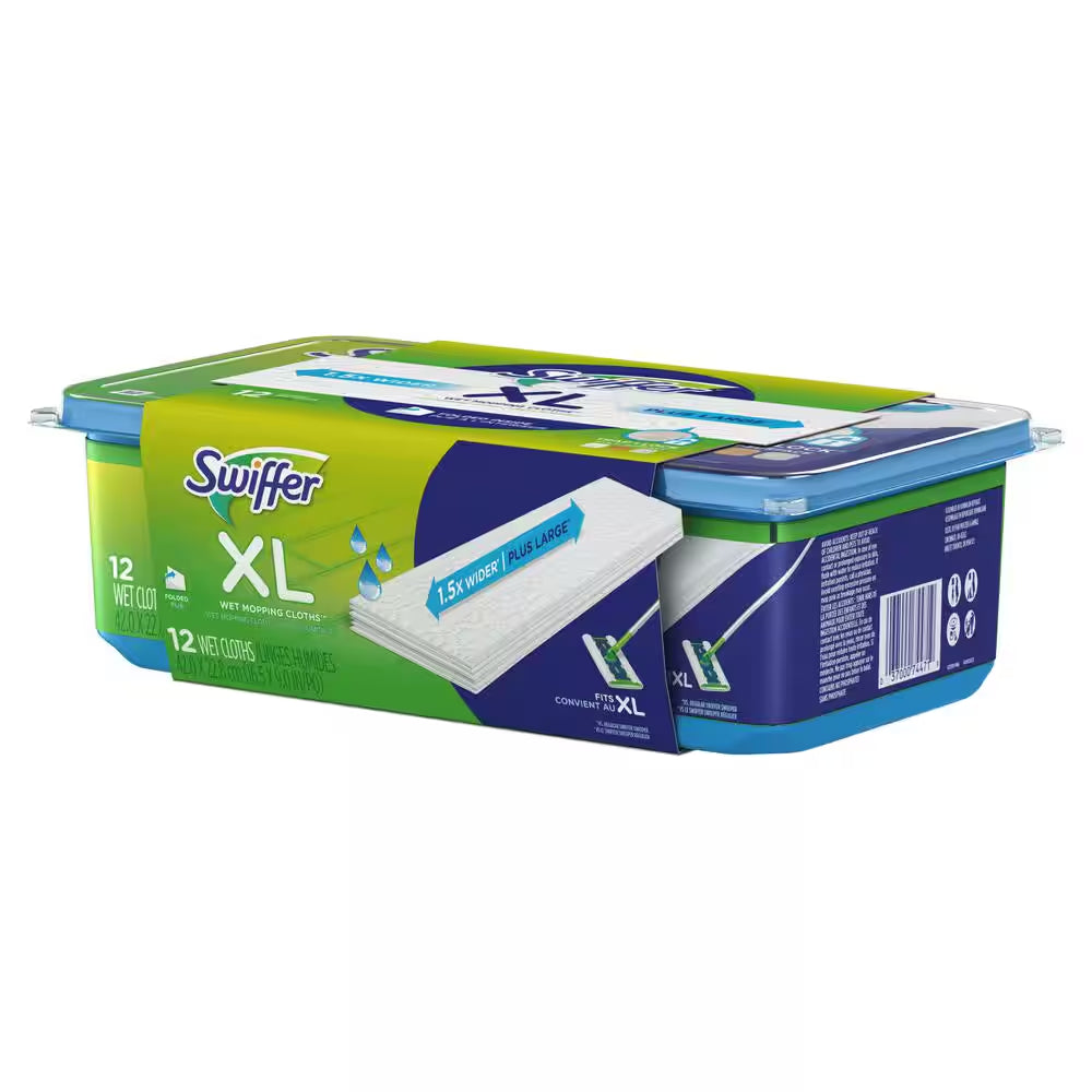 Sweeper XL Wet Mopping Cloth Refills with Open Window Scent (12-Count)
