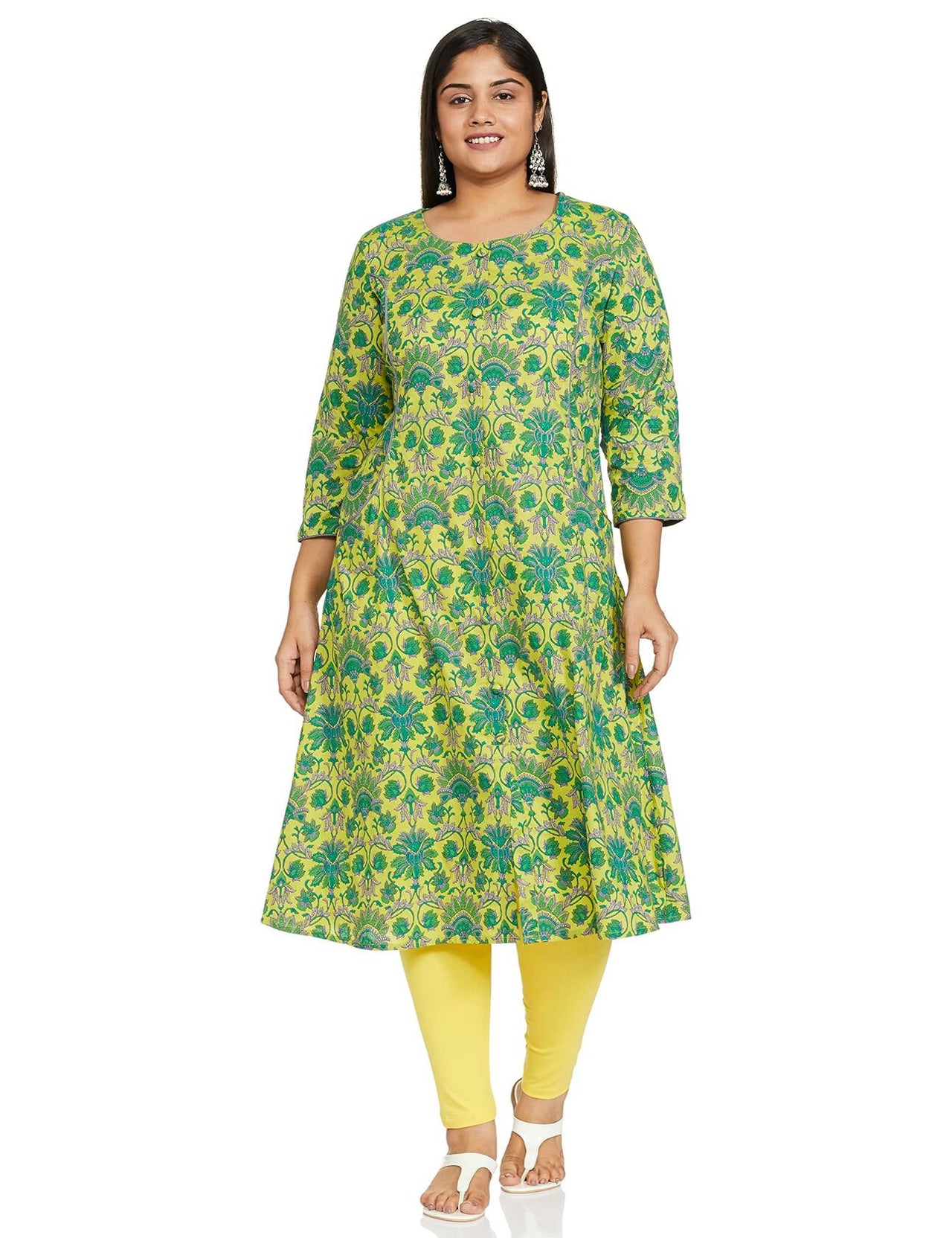 Vaamsi Women's Cotton Regular Kurta