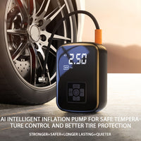 Portable Car Air Compressor Wireless Portable Car Air Compressor with Handheld Pump And Light For Inflating And Compressing Tires of Cars And Motorcycles