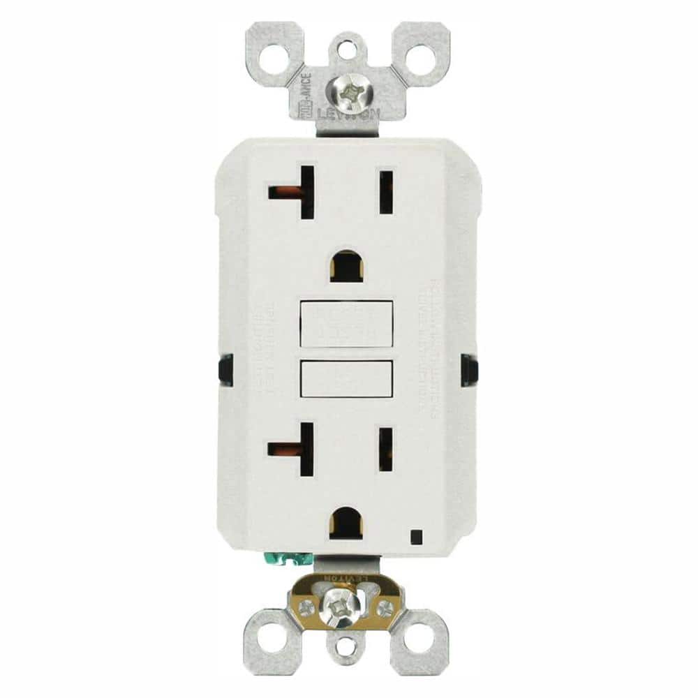 15 Amp 125-Volt Duplex Self-Test Slim GFCI Outlet, White (4-Pack) GFNT1-4W