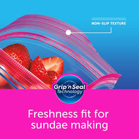 Ziploc Gallon Food Storage Bags, Grip 'n Seal Technology for Easier Grip, Open, and Close, 38 Count