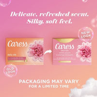 Caress Silkening Daily Silk Beauty Bar, White Peach & Orange Blossom, 3.75 Oz., 16 Ct.