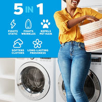 Bounce Pet Hair & Lint Guard Mega Dryer Sheets, Fresh Scent, 210 Ct.