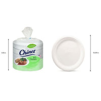 Chinet Classic Dinner Paper Plates, 10.375