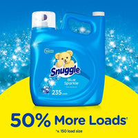 Snuggle Liquid Fabric Softener, Blue Sparkle, 235 Loads, 188 Fl. Oz.